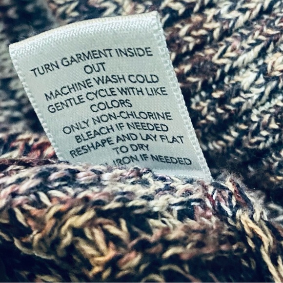 Women’s Large Sweater CJ Banks Purple Multicolored Medium Weight 3/4 Sleeves - Picture 13 of 13